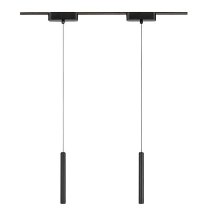 Rabalux - LED Lustra ar auklu 1 fāzes sliežu sistēmai LED/5W/230V 3000K melna