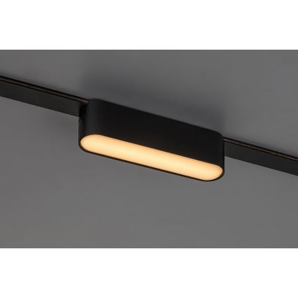 Rabalux - LED Aptumšojama griestu lampa 1-fāzes sliežu sistēmai LED/6W/24V 2700-5500K Wi-Fi Tuya 11,5 cm melna