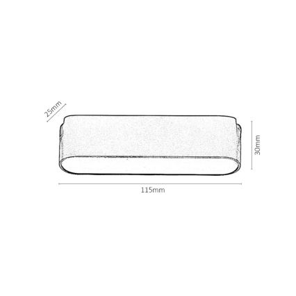 Rabalux - LED Aptumšojama griestu lampa 1-fāzes sliežu sistēmai LED/6W/24V 2700-5500K Wi-Fi Tuya 11,5 cm melna