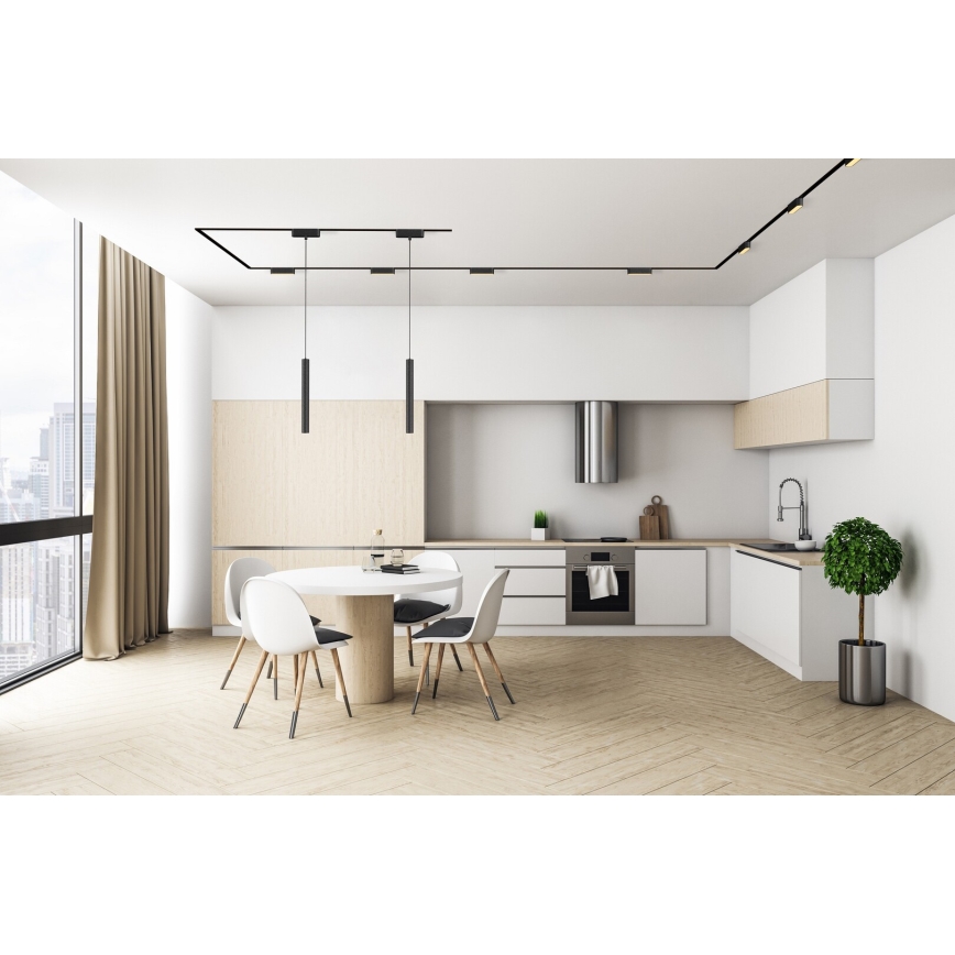 Rabalux - LED Aptumšojama griestu lampa 1-fāzes sliežu sistēmai LED/12W/24V 2700-5500K Wi-Fi Tuya 22 cm melna
