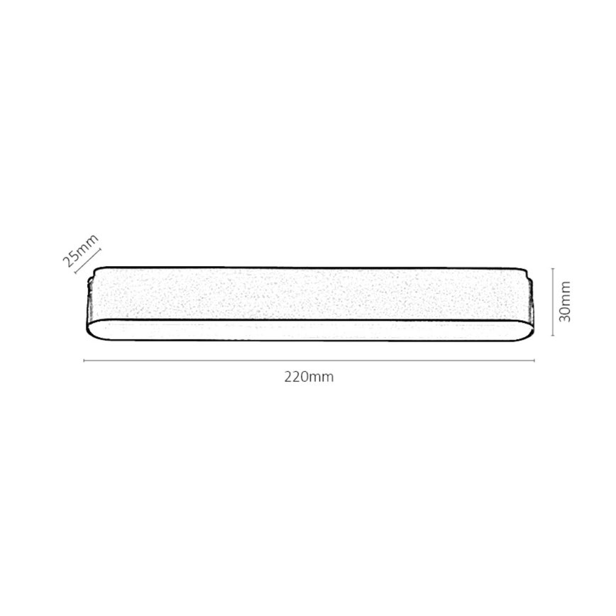 Rabalux - LED Aptumšojama griestu lampa 1-fāzes sliežu sistēmai LED/12W/24V 2700-5500K Wi-Fi Tuya 22 cm melna