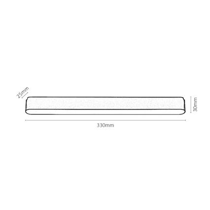 Rabalux - LED Aptumšojama griestu lampa 1-fāzes sliežu sistēmai LED/16W/24V 2700-5500K Wi-Fi Tuya 33 cm melna