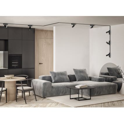 Rabalux - LED Aptumšojams starmetis 1-fāzes sliežu sistēmai LED/9W/24V 2700-5500K Wi-Fi Tuya melna