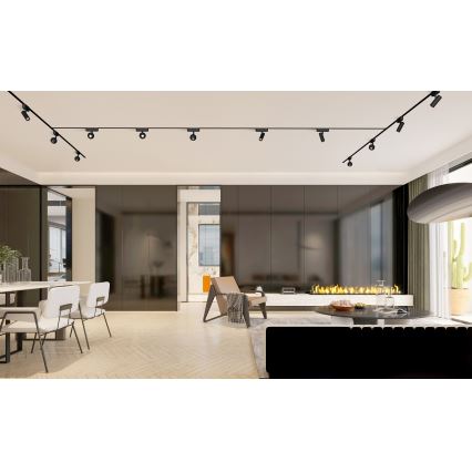 Rabalux - LED Aptumšojams starmetis 1-fāzes sliežu sistēmai LED/9W/24V 2700-5500K Wi-Fi Tuya melna