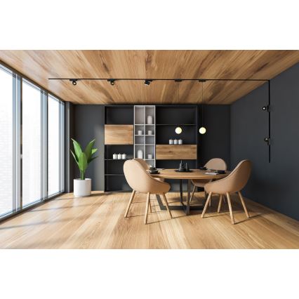 Rabalux - LED Aptumšojams starmetis 1-fāzes sliežu sistēmai LED/5W/24V 2700-5500K Wi-Fi Tuya melna