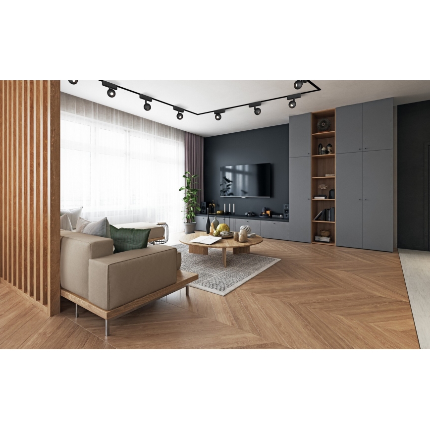 Rabalux - LED Aptumšojams starmetis 1-fāzes sliežu sistēmai LED/5W/24V 2700-5500K Wi-Fi Tuya melna