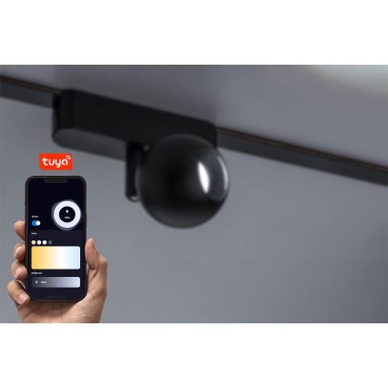 Rabalux - LED Aptumšojams starmetis 1-fāzes sliežu sistēmai LED/5W/24V 2700-5500K Wi-Fi Tuya melna