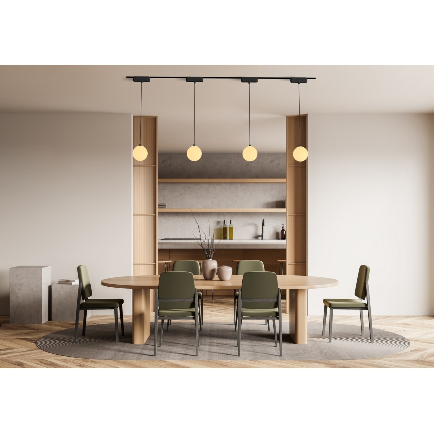 Rabalux - LED Aptumšojama lustra ar auklu 1 fāzes sliežu sistēmai LED/5W/24V 2700-5500K Wi-Fi Tuya melna