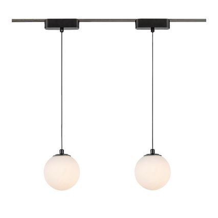 Rabalux - LED Aptumšojama lustra ar auklu 1 fāzes sliežu sistēmai LED/5W/24V 2700-5500K Wi-Fi Tuya melna