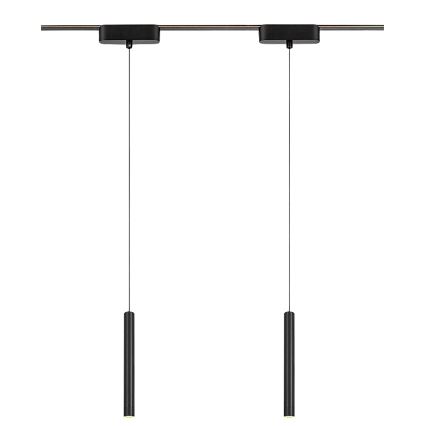 Rabalux - LED Aptumšojama lustra ar auklu 1 fāzes sliežu sistēmai LED/5W/24V 2700-5500K Wi-Fi Tuya melna