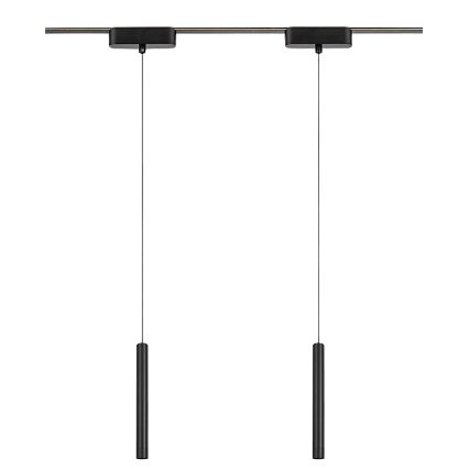 Rabalux - LED Aptumšojama lustra ar auklu 1 fāzes sliežu sistēmai LED/5W/24V 2700-5500K Wi-Fi Tuya melna