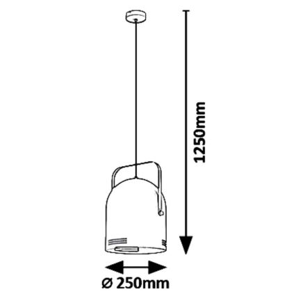 Rabalux 7016 - Lustra ar auklu MINUET 1xE14/40W/230V