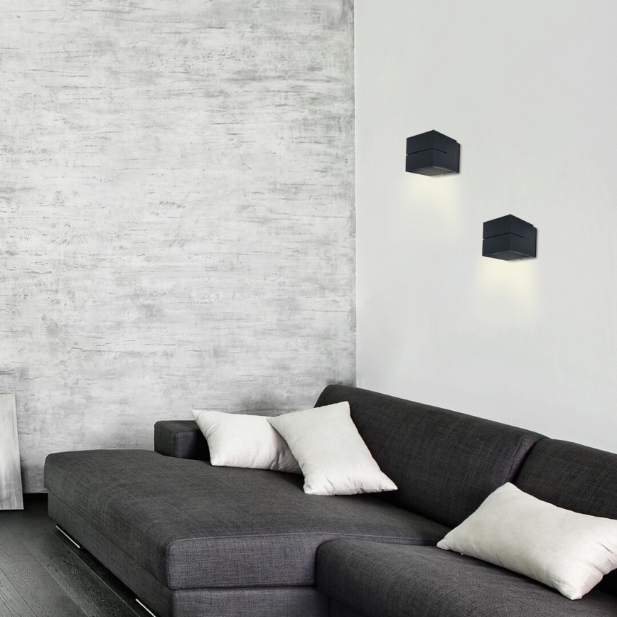 Rabalux - Sienas lampa 1xG9/10W/230V, melna