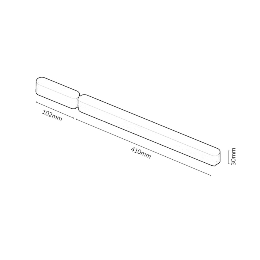 Rabalux - Lampu barošanas avots sliežu sistēmā 80W/230V Wi-Fi 10,2 + 41 cm melna
