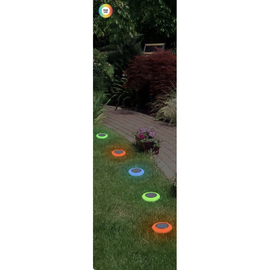 Rabalux - LED RGB Saules gaismeklis LED/0,6W/3,7V IP65 1200 mAh