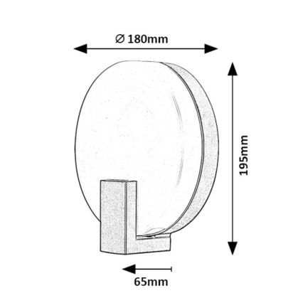 Rabalux - LED Āra sienas lampa LED/10W/230V IP44