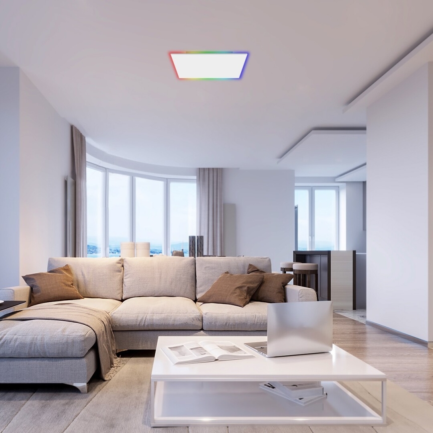 Rabalux - LED RGB Aptumšojama griestu lampa LED/18W/230V 3000-6500K 30x30 cm + tālvadības pults