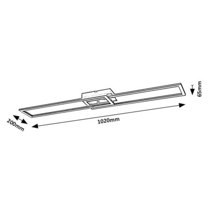 Rabalux - LED Aptumšojama griestu lampa LED/38W/230V 3000-6500K Wi-Fi Tuya + tālvadības pults