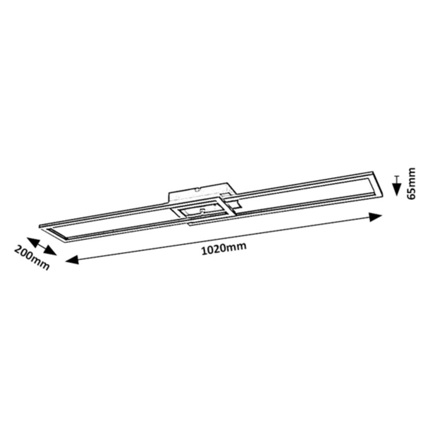 Rabalux - LED Aptumšojama griestu lampa LED/38W/230V 3000-6500K Wi-Fi Tuya + tālvadības pults