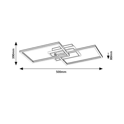 Rabalux - LED Griestu lampa LED/40W/230V 3000K melna