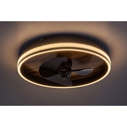 Rabalux - LED Aptumšojama griestu lampa ar ventilatoru LED/30W/230V 3000-6500K + tālvadības pults