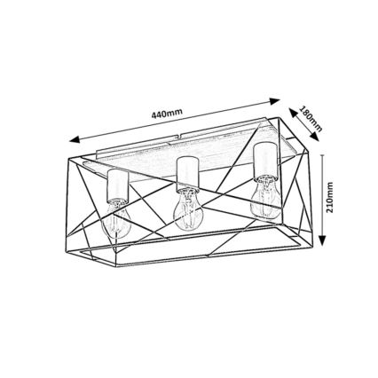 Rabalux - Griestu lampa 3xE27/40W/230V