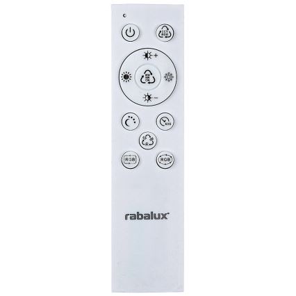 Rabalux - LED RGBW Aptumšojama griestu lampa LED/40W/230V 2700-6500K + tālvadības pults