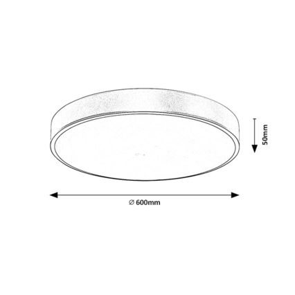 Rabalux - LED Aptumšojama griestu lampa LED/60W/230V 3000-6000K + tālvadības pults