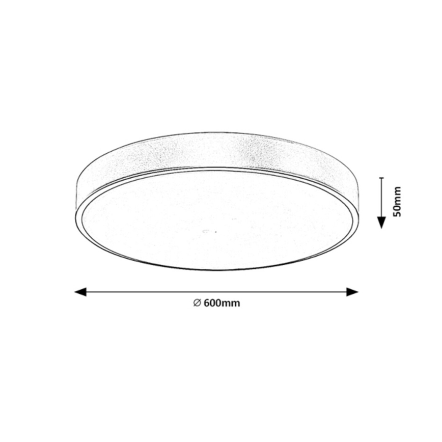 Rabalux - LED Aptumšojama griestu lampa LED/60W/230V 3000-6000K + tālvadības pults
