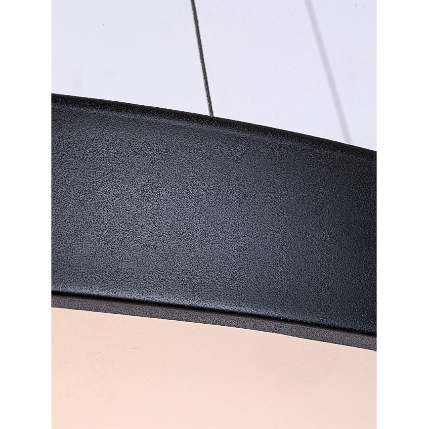 Rabalux - LED Aptumšojama lustra ar auklu LED/60W/230V 3000-6000K melna + tālvadības pults