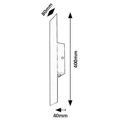 Rabalux - LED Sienas lampa LED/6W/230V 3000K melna