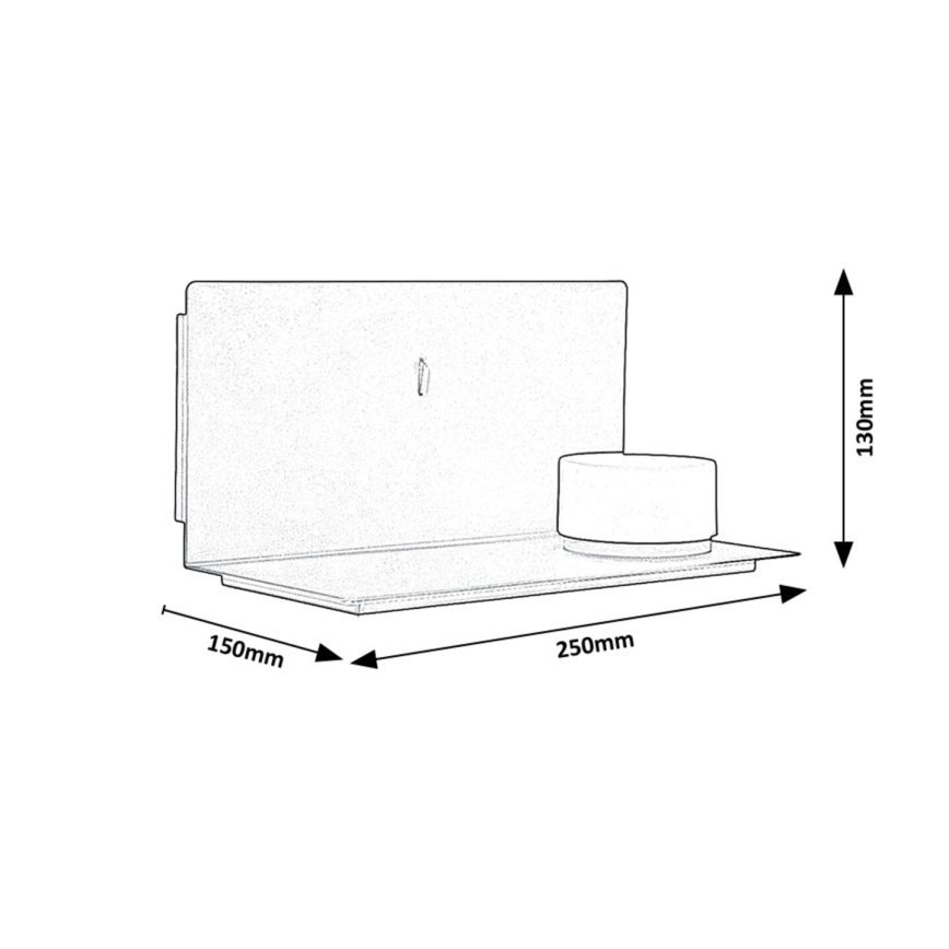 Rabalux - LED Sienas lampa ar plauktu un USB portem LED/6W/230V 3000K
