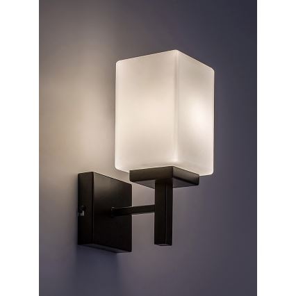 Rabalux - Vannas istabas sienas lampa 1xE14/10W/230V IP44 melna