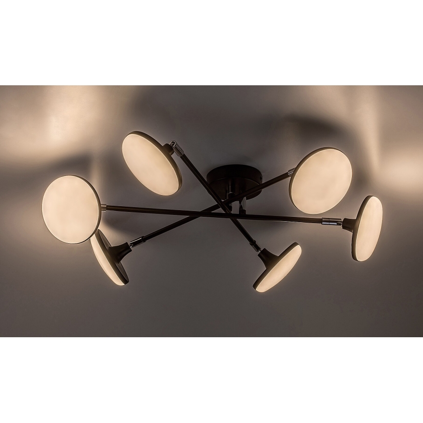 Rabalux - LED Virsapmetuma lustra 6xLED/4W/230V 3000K melna