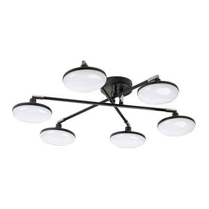 Rabalux - LED Virsapmetuma lustra 6xLED/4W/230V 3000K melna