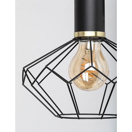 Rabalux - Sienas lampa 1xE27/40W/230V d. 20 cm melna