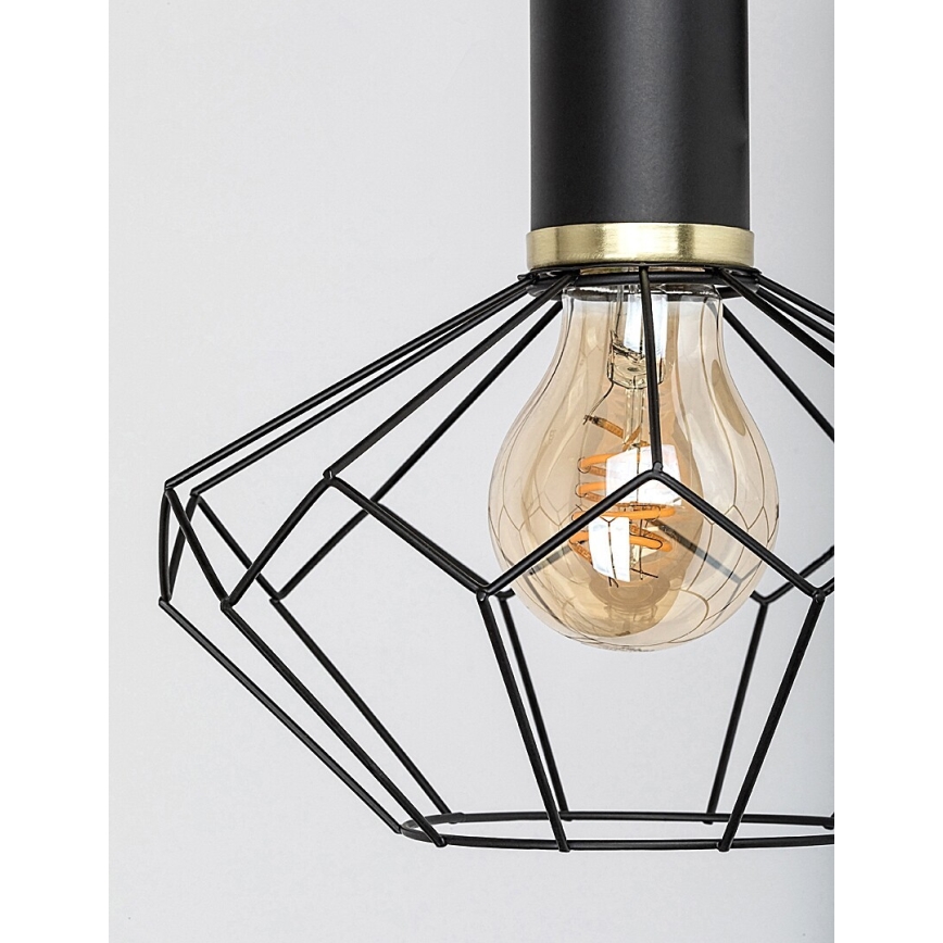 Rabalux - Sienas lampa 1xE27/40W/230V d. 20 cm melna