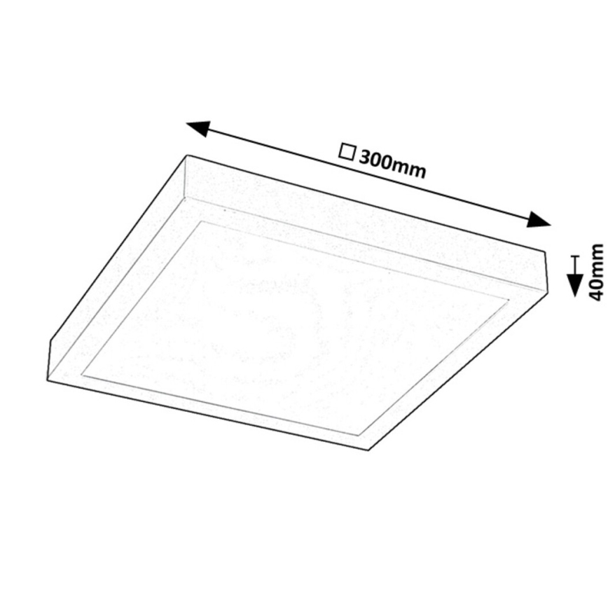 Rabalux - LED Virsapmetuma panelis LED/18W/230V 4000K 30x30 cm