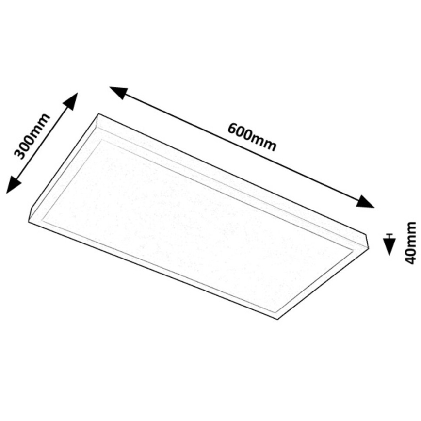 Rabalux - LED Virsapmetuma panelis LED/24W/230V 4000K 60x30 cm