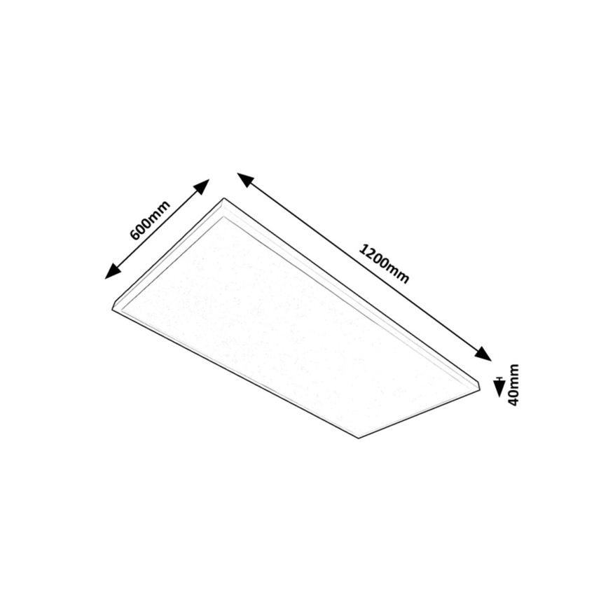 Rabalux - LED Virsapmetuma panelis LED/80W/230V 4000K 120x60 cm