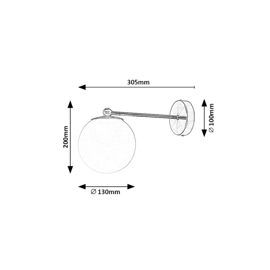 Rabalux - Sienas lampa 1xE27/35W/230V zelta