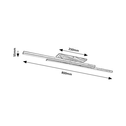 Rabalux - LED Griestu lampa LED/21W/230V 4000K dižskābardis