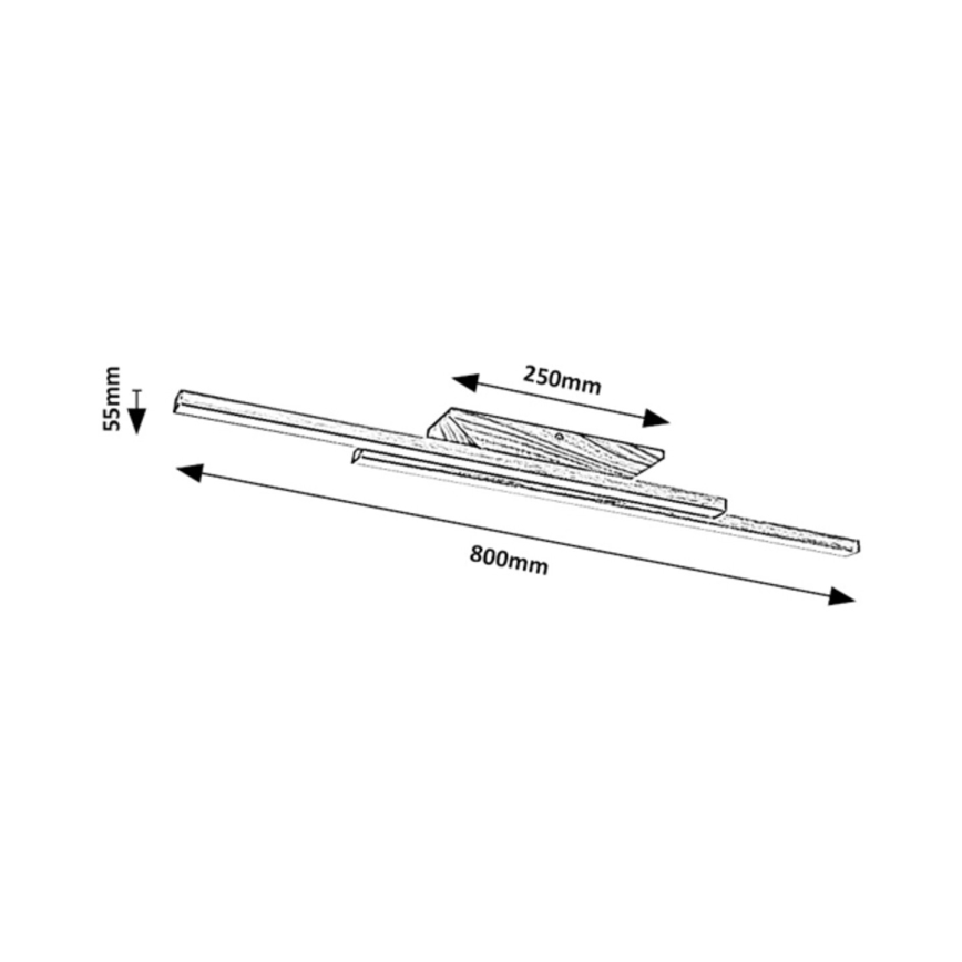 Rabalux - LED Griestu lampa LED/21W/230V 4000K dižskābardis