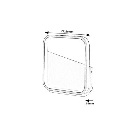 Rabalux - LED Sienas lampa LED/13W/230V 4000K melna