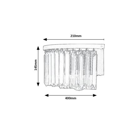 Rabalux - Sienas lampa 1xE27/25W/230V