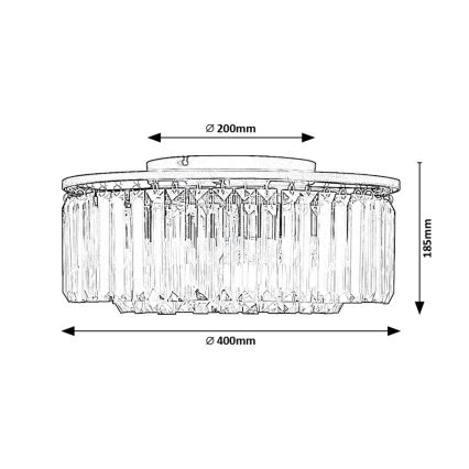 Rabalux - Griestu lampa 3xE27/25W/230V