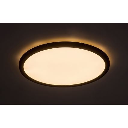Rabalux 71096 - LED Griestu lampa GONZALO LED/24W/230V d. 29 cm melna
