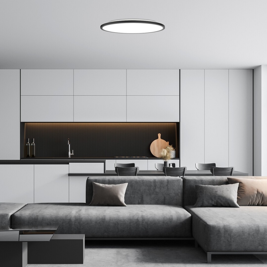 Rabalux - LED Griestu lampa LED/36W/230V 3000/4000/6000K d. 50 cm melna