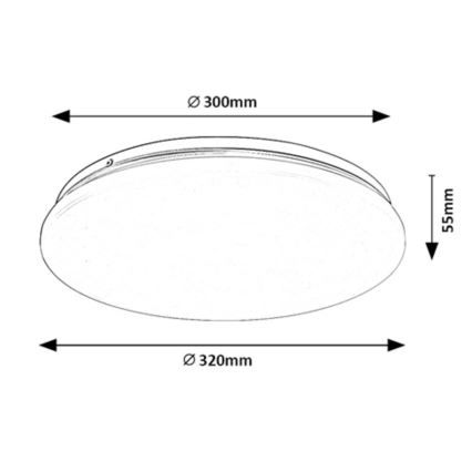 Rabalux - LED Griestu lampa LED/18W/230V 3000K 32 cm