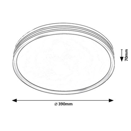 Rabalux - LED griestu lampa LED/25W/230V 3000K Ø 39 cm